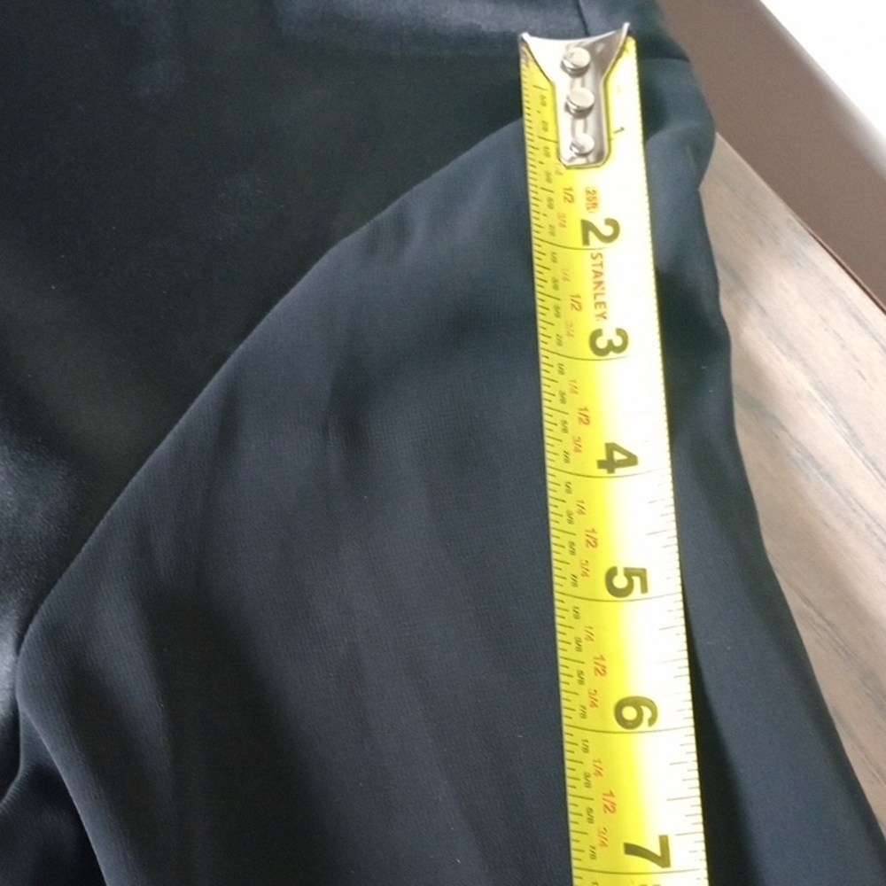 Evan Picone Elegant Black‎ Blouse with Sheer Sleeves - Picture 12 of 13
